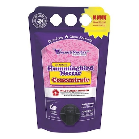 Sweet-Nectar Sweet-Nectar 8000388 Hummingbird Nectar Concentrate for Sucrose; 1.5 Litre - Case of 9 8000388